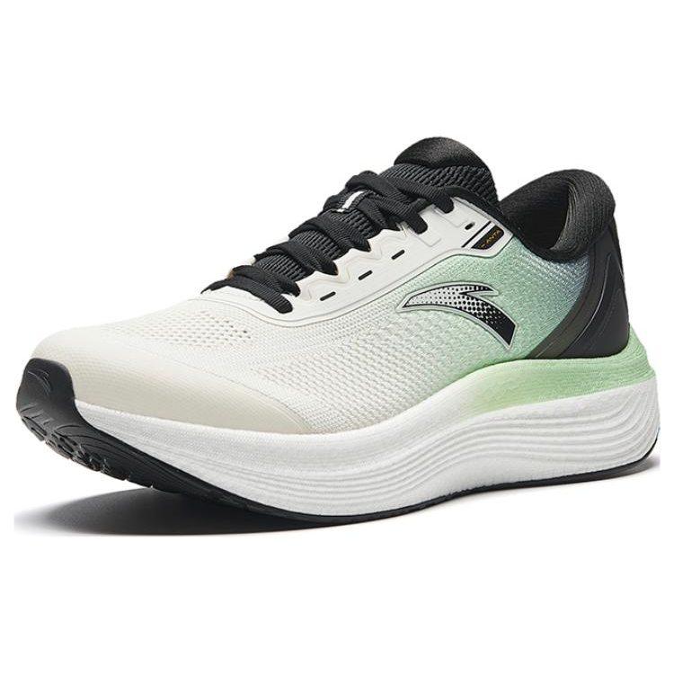 Anta Slip Resistant Abrasion Resistant Low top Nitrogen Technology Running Shoes Men's Evergreen Green 912335585-3