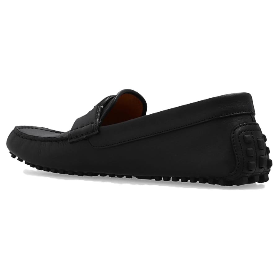 Gucci Кожаные лоферы с пряжкой Interlocking G 730148 1XH60 1000