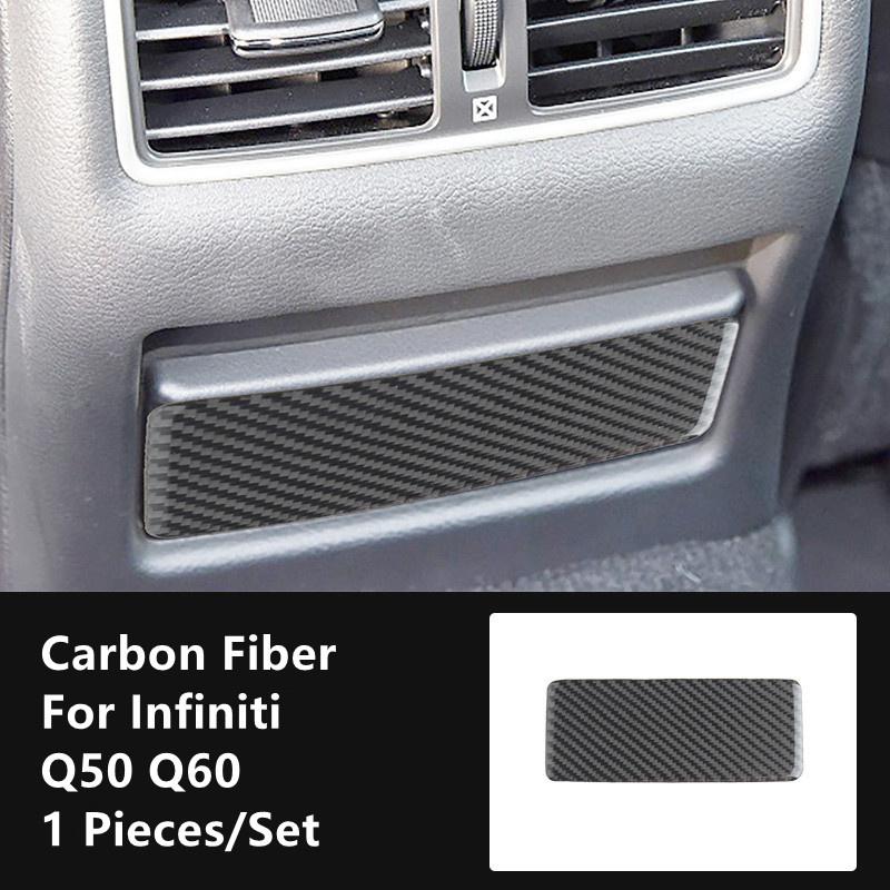 Углеродное волокно, модификация салона автомобиля, накладка, полоски, декоративные наклейки для Infiniti Q50 Q60, внутренний Стайлинг автомобиля