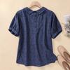 Женская футболка с коротким рукавом и круглым вырезом, летняя модная вязанная крючком блузка, хлопковые топы