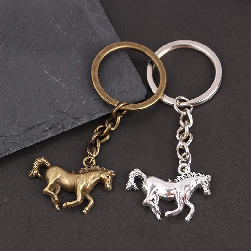 Animal Keychain Vintage Horse Pendant Keyring Bag, Purse Accessories Keychain Pendant