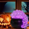 Purple Light Bubbling Witch Bowl Plastic Candy Jar  Living Room