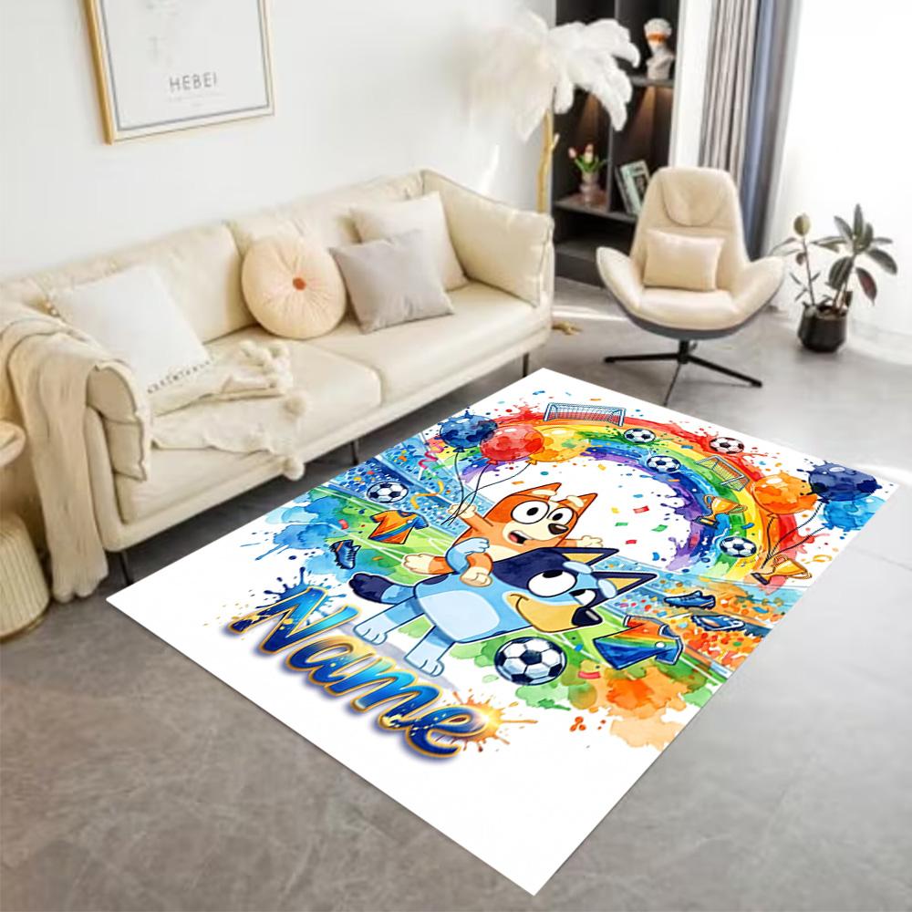 Dad Soccer Fun Customize Your Name Floor Mat Perfect for Study room Kitchen Bedrooms Hallway Anti-slip Rug Office home decor