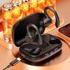 Wireless Headset Ear Hook Waterproof HiFi Stereo Headphones Bluetooth-Compatible5.3 Power Display Comfortable for Sports Running