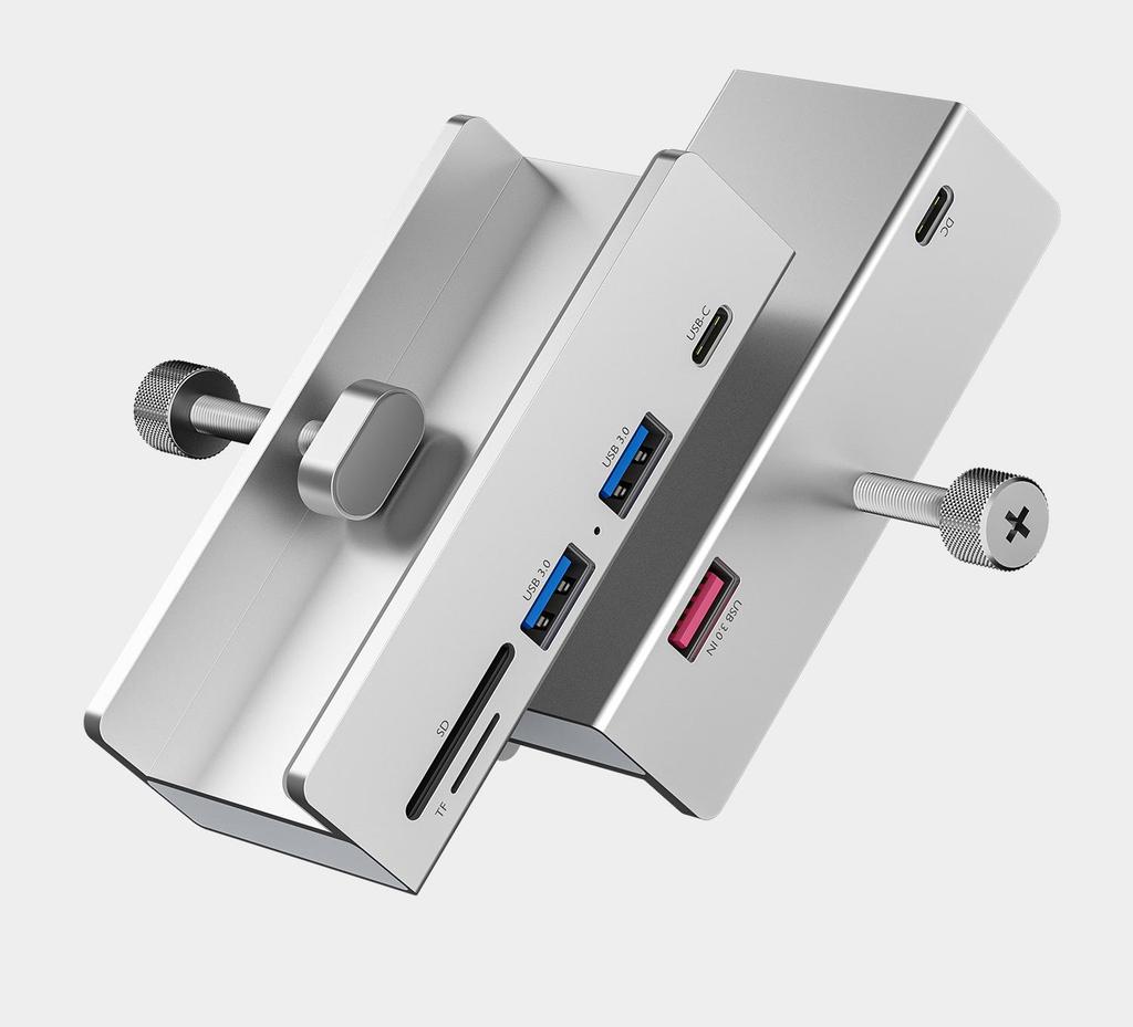 USB 3.0 HUB Зажим-клипса USB Разветвитель Адаптер Внешняя Мульти Док-станция Мульти-хаб Для iMac MacbookPro Настольного ПК Аксессуары