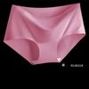 Women's Ice Silk Seamless Mid-Waist Panties - Breathable, Sexy Triangle Design