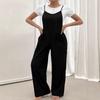 Женский летний новый однотонный повседневный темпераментный пригородный карманный комбинезон на подтяжках