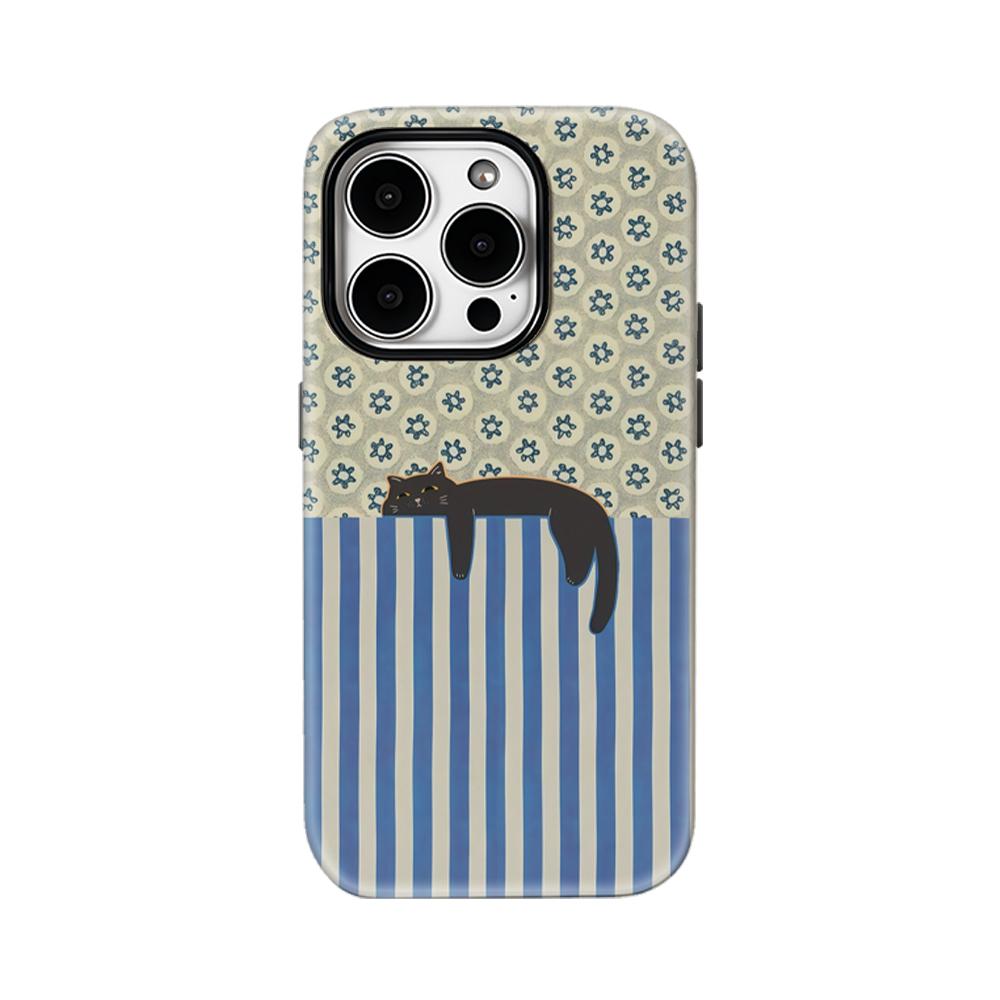 Cool Monkey Cat Stripes Phone Case for iPhone 17 16 15 14 13 12 11 X XS XR 7 8 Air Pro Max Plus Luxury Double-layer Back Cover