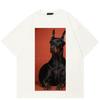 2024 Streetwear Dobermann Graphic Unisex T-Shirt Cotton Tshirt Unisex Tops Tees Summer Short Sleeves T Shirt