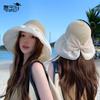 8457 летняя уличная солнцезащитная шляпа от солнца соломенная шляпа с большими полями бант шляпа от солнца детская универсальная модная панама прилив