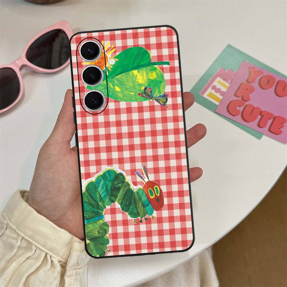 Чехол для телефона 'Очень голодная гусеница' для Samsung S 24 Fe 25 Ultra Plus 20 Lite 21 30 22 23 24 22 Ultra 5G Fundas