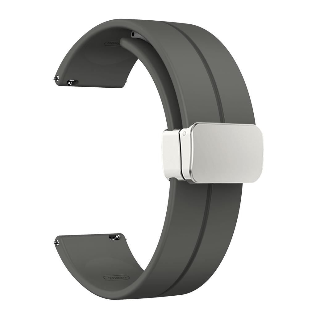 20 мм 22 мм Ремешок для Samsung Galaxy watch 4/5 pro/classic/gear s3/active 2 Спортивный Силиконовый Магнитная Пряжка Huawei GT 2 2e 3 ремешок