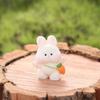 Cute Rabbit Micro Ornaments Resin Rabbit Toys Bunny Miniature Figurines  Office