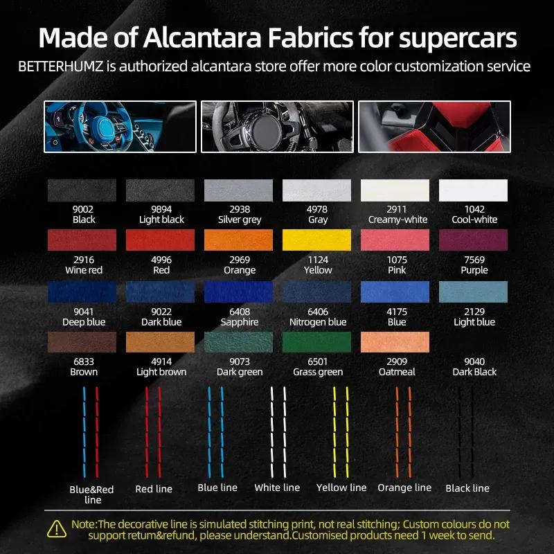 For BMW X3 G01 G08 X4 G02 2018-2024 Made of Alcantara Dashboard Glove Box Panel Trim Sticker Car Interior Tuning Accessories