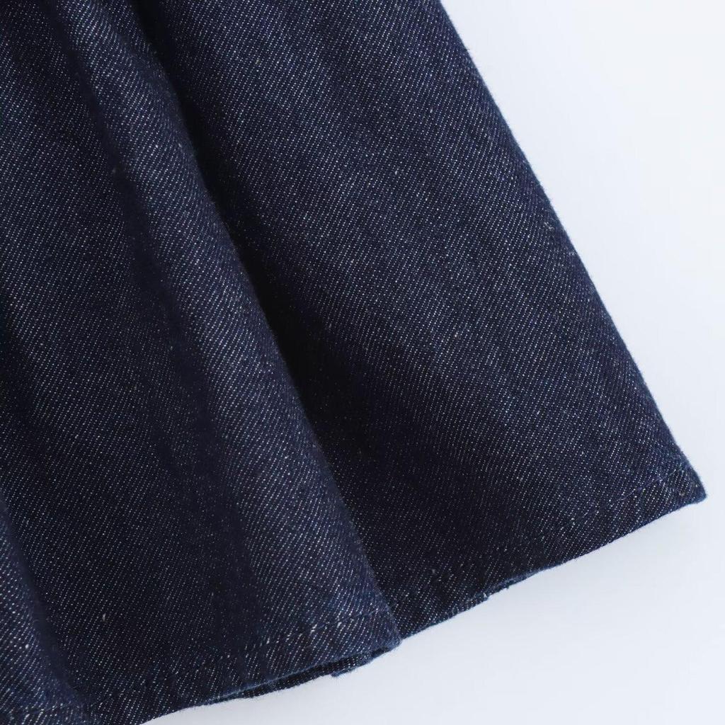 Весеннее женское короткое платье многослойного джинсового стиля - Европейская и американская мода