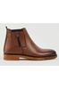Men's Fashion Genuine Leather Flat Heeled Booties Bootie Thermo Sole Zipper Garnished Chelsea Boots Shoes