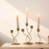 3 Piece Iron Candle Holder Set for Dinner Valentine's Day Party And Weddings