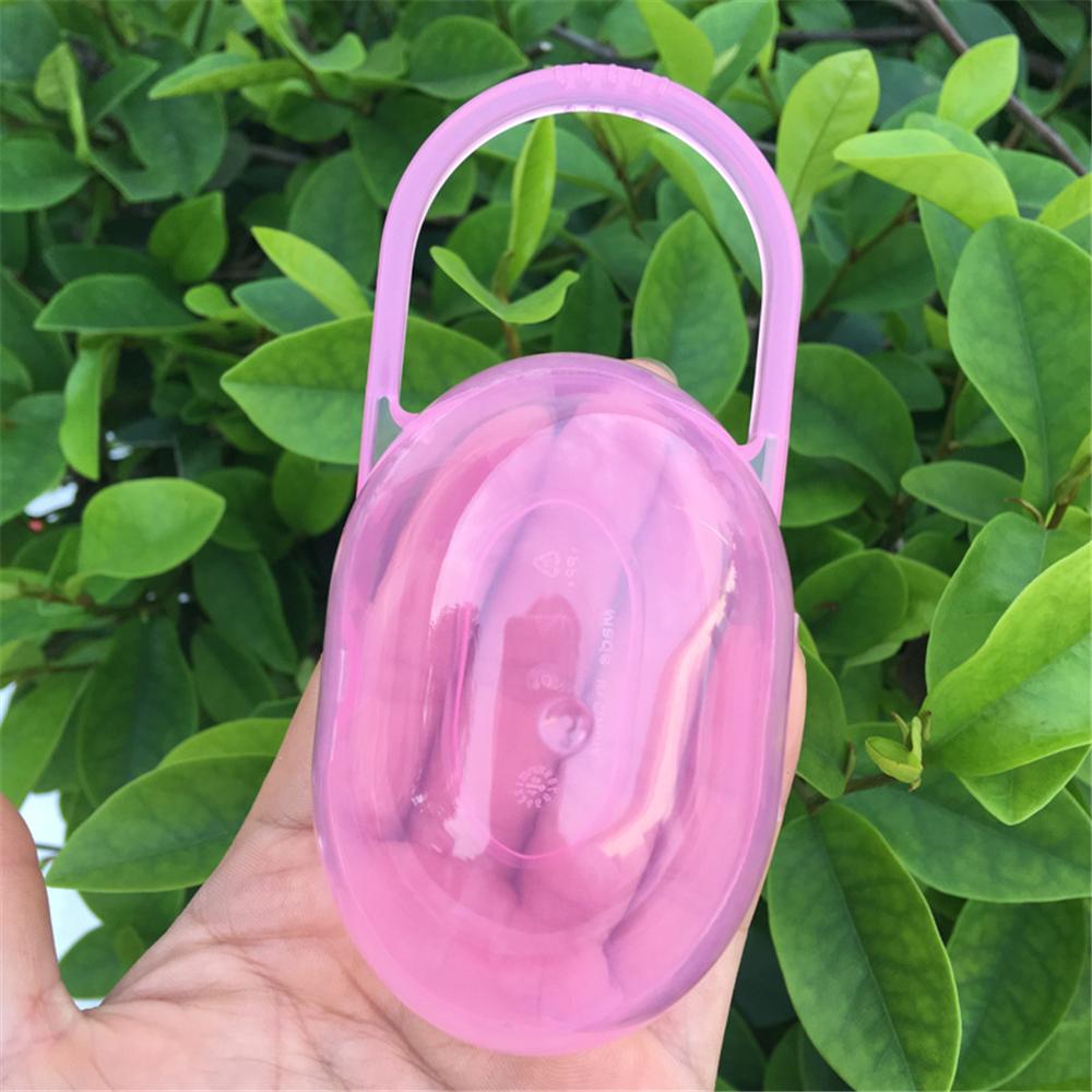 Размер S Baby Solid Pacifier Box Soother Container Holder Cacifier Box Travel Storage Case Safe Holder Pacifier Plastic Box MIT