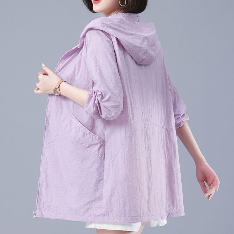 Солнцезащитная верхняя одежда больших размеров для пожилых матерей - дышащий, устойчивый к ультрафиолетовому излучению топ для защиты от солнца