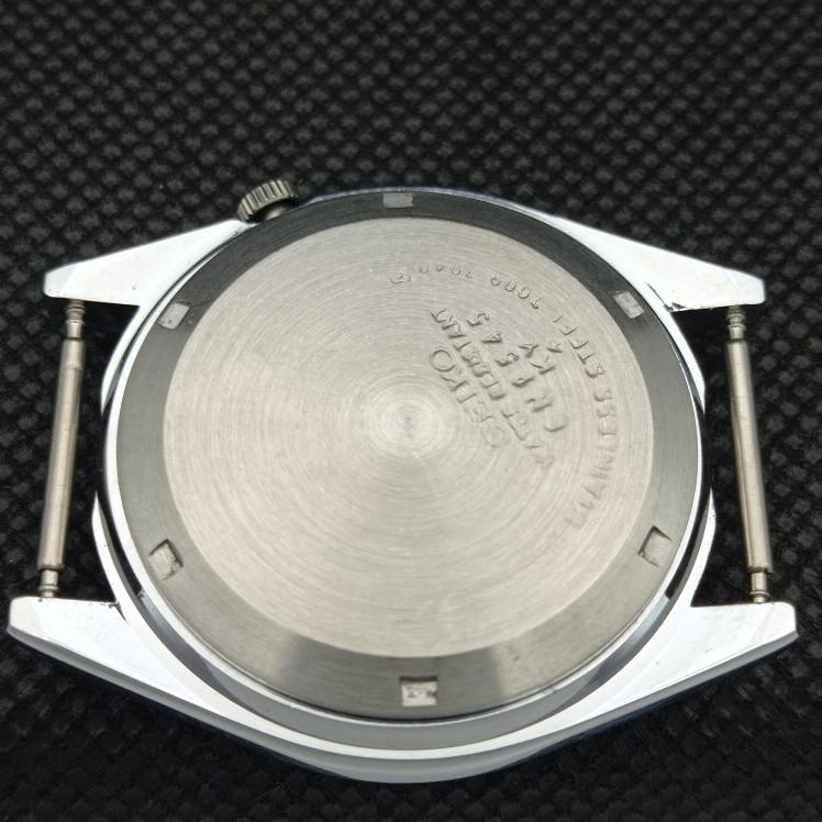 ВОССТАНОВЛЕННЫЕ ВИНТАЖНЫЕ SEIKO 5 AUTO 7019A ЯПОНИЯ МУЖСКИЕ ЧАСЫ D/D ЧЕРНЫЕ 593c-a314849-2