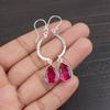 Pink Tourmaline Gemstone Jewelry, 925 Sterling Silver Earrings, Handmade Gorgeous Jewelry, Designer Earrings Gift For Women