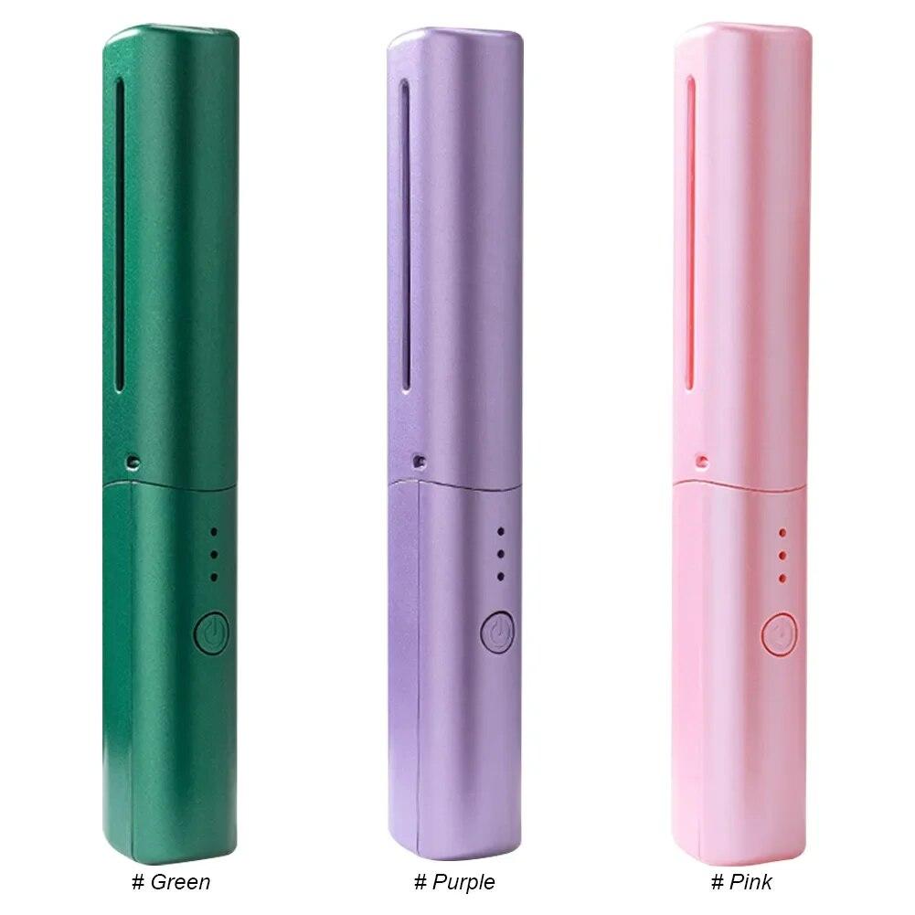 2 In 1 Lazy Straightener Hair Hot Comb Portable Mini USB Rechargeable Hair Straightener Fast Heating Hair Styling Tools