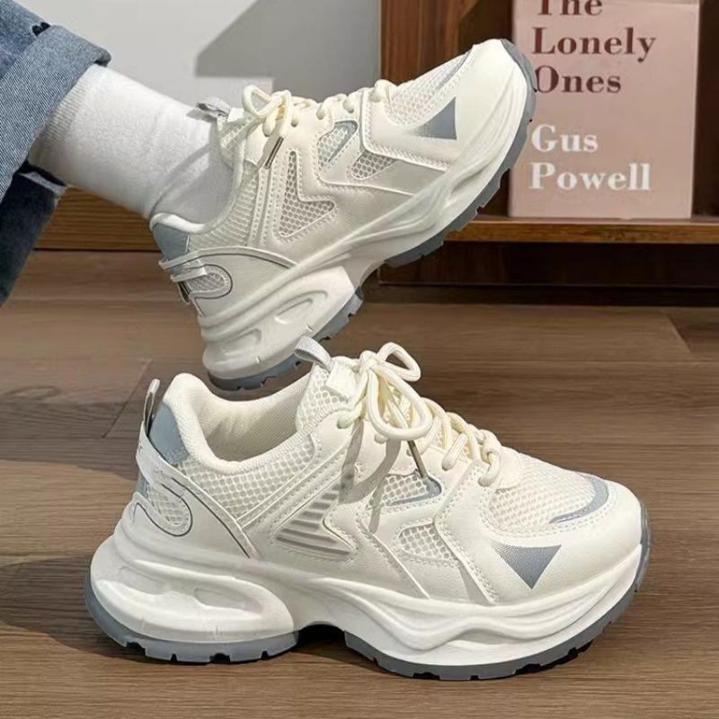 Lightweight platform dad shoes women's spring and autumn 2025 new little white shoes autumn versatile shallow mouth sports shoes women's shoes