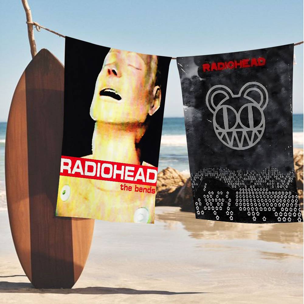 Rock Band R-Radiohead Микрофибровое пляжное полотенце Впитывающее Быстросохнущее Мягкое для Йоги, Плавания, Отдыха, Альпинизма