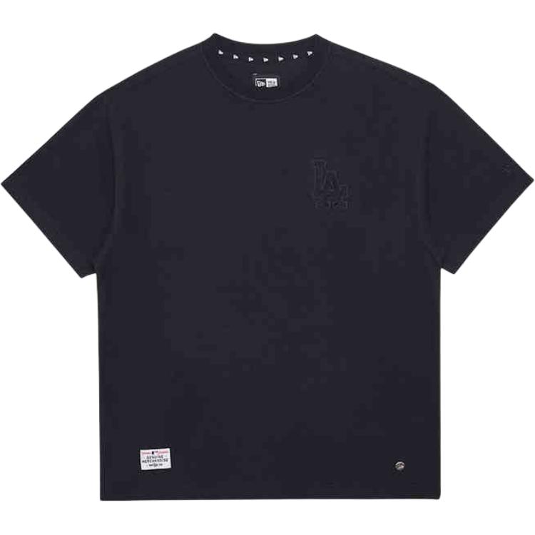 New Era FW24 MLB Нью-Йорк Янкиз Серия Исключительного Комфорта Свободный Покрой Круглый Вырез Короткий Рукав Футболка Унисекс Футболки Черный 14450475
