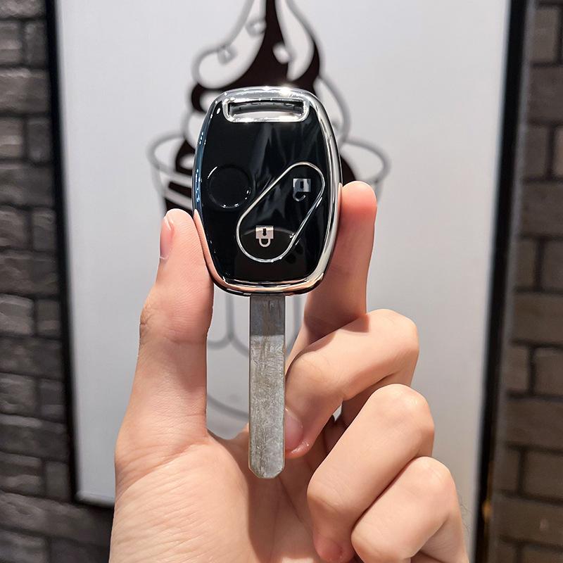 Чехол для автомобильного дистанционного ключа из ТПУ, чехол для Honda Accord Civic CRV CR-V Pilot Insight Ridgeline, защитный держатель, сумка для ключей, аксессуары