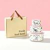 Lemon Fresh Ceramic Bowl Set with Lid - Practical Housewarming Gift Box