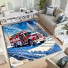 Ковер с 3D-принтом «Свисток пожарной машины», коврик для гостиной, спальни, детской комнаты, мягкий и удобный, противоскользящий, рождественский подарок