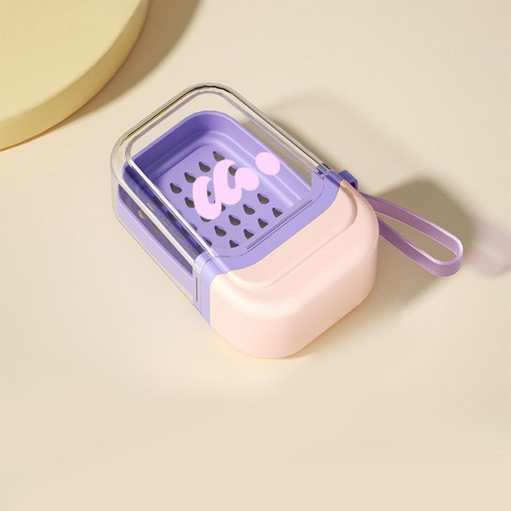 Portable Travel and Business Waterproof Soap Box with Lid Sealing, Beautiful Value, High Double-layer Compact and Practical