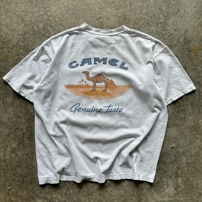 1913 Camel Cigarette Винтажная задняя печать Графическая Унисекс Футболка с коротким рукавом S5XL Унисекс Футболка