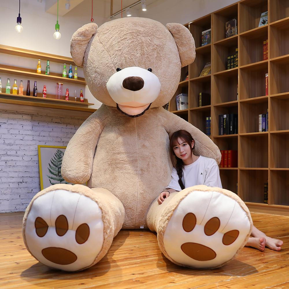 100/130cm Stuffed Giant Bear Plush Toys Soft Animals Pillow Birthday Valentine's Gifts