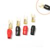 5 Pairs Speaker Wire Connectors 4GA Terminal Spade Adapter Copper Terminals Kit