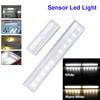 Motion Sensor Night Light Potable 6/10 LED Closet Lights Battery Powered Wireless Cabinet IR Infrared Motion Detector Wall Lamp