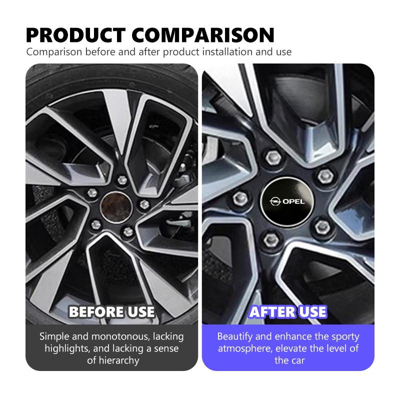 4pcs Car Emblem Wheel Center Hub Caps Badge Wheel Decal Sticker For Opel Astra G H J K F Corsa D Zafira B Insignia Mokka Regal aft487