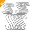 10pcs Stainless Steel S-Shape Hooks Multi-function Hanging Hook for Clothes Bags Towels Home Holders