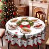 Christmas, Snowflake Christmas Tree Wreath, Red Tablecloth, Waterproof Leave-In, Home Hotel Holiday Decoration Tablecloth