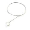 [N2827] - Silver 'Card Games' Silver Bracelet (heart) - 11x11 Mm