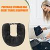 Fillable Travel Pillowcase Organizer Bag Carryable Travel Bag Airplane Cushion Travel Neck Pillow Self-filling Travel