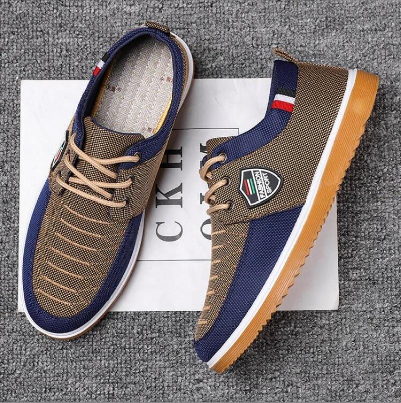 Men's Casual Shoes Vulcanized Work Loafers Mesh Lightweight Man Sports Shoes Canvas Shoes for Men