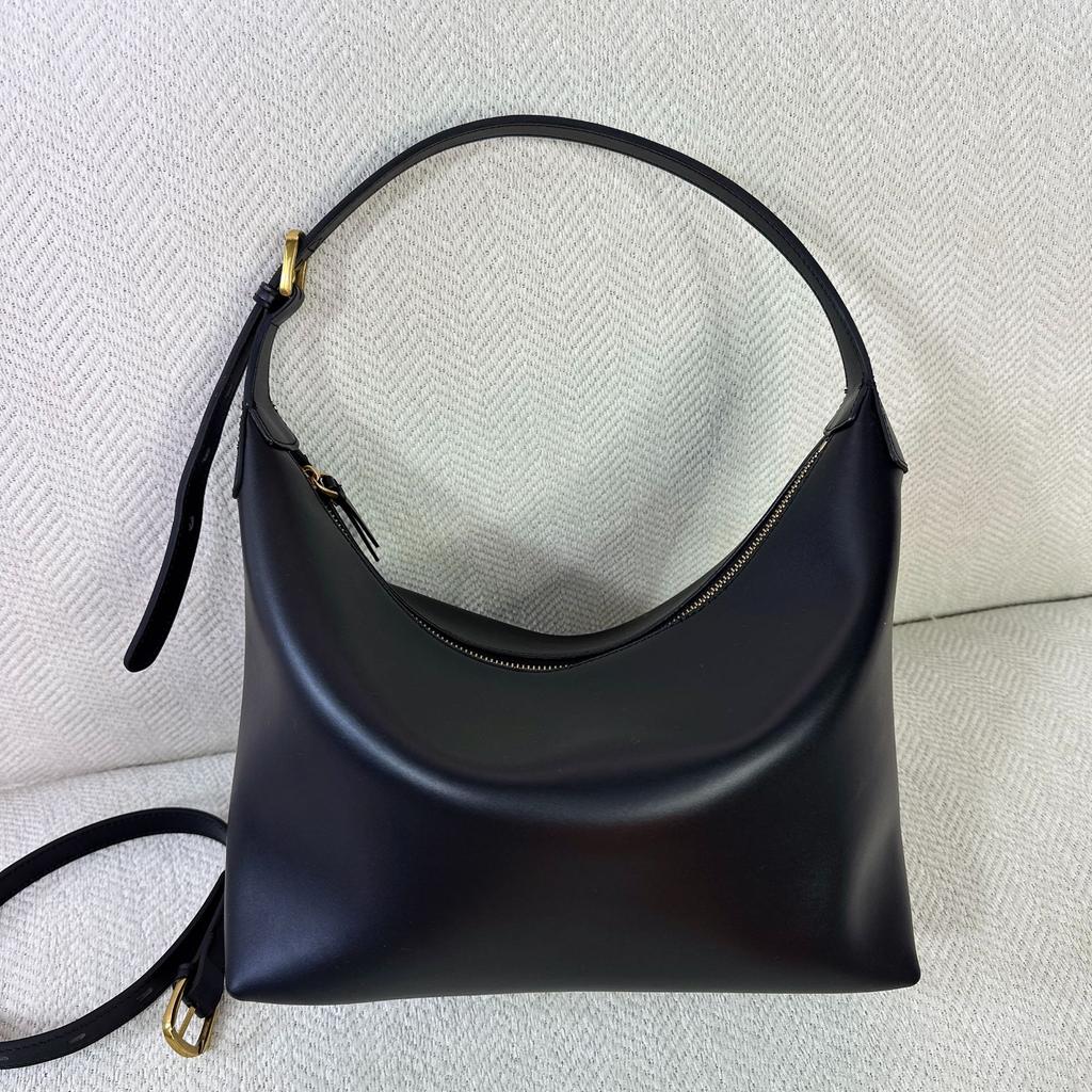 2025 Новая нишевая ретро кожаная сумка-хобо подмышкой Большая вместимость Модная сумка-тоут через плечо на одно плечо Тренд