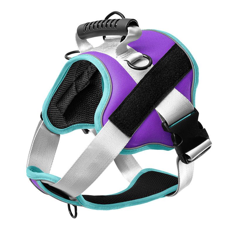 Поводок для собак для больших, средних и маленьких собак, нагрудный ремень, удобный и дышащий, светоотражающий поводок для собак для ночного ношения, товары для животных