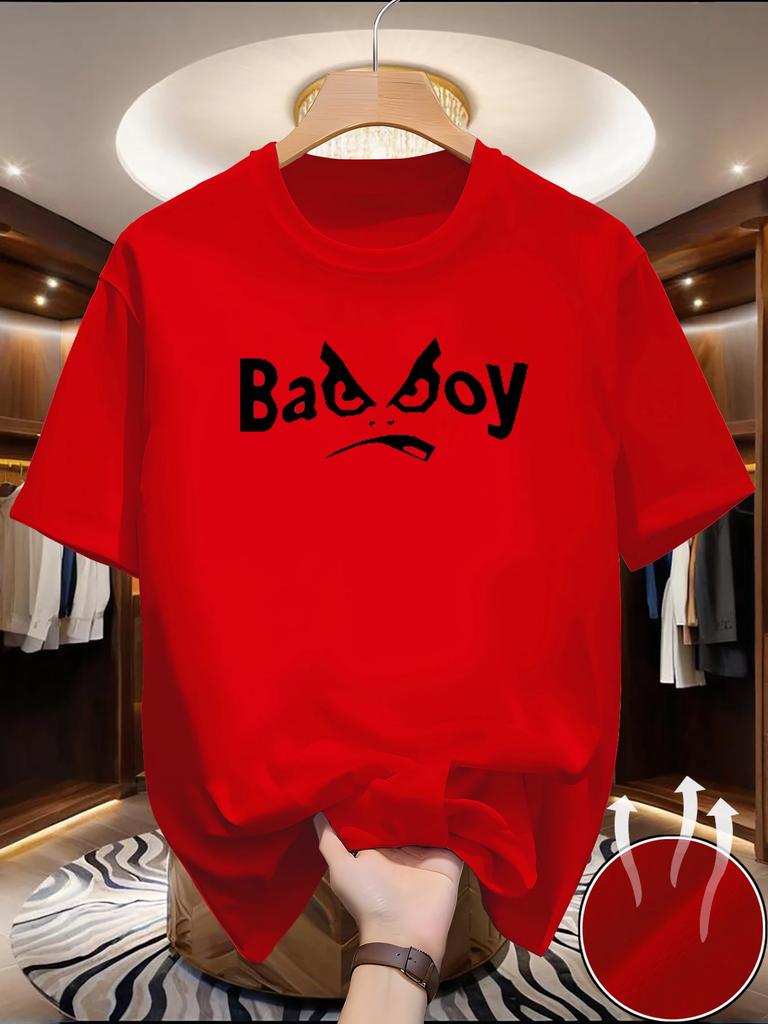Summer Unisexs Casual Loose Plus Letter Printed Round Neck Short Sleeved Tshirt Top High Street Unisex Style