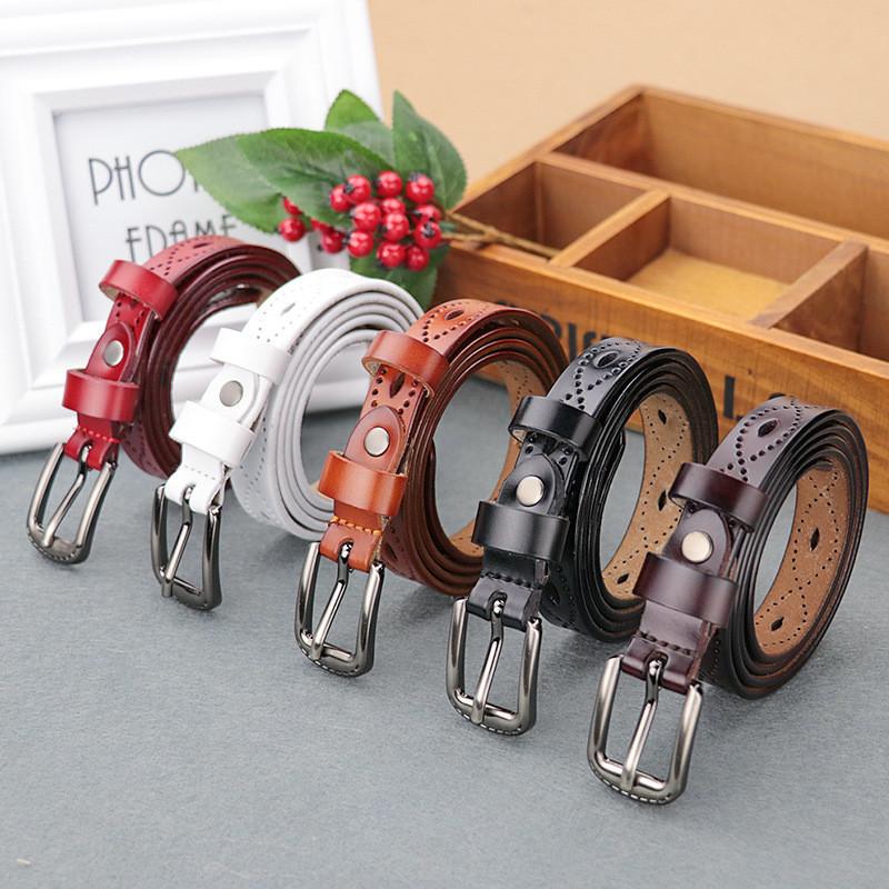 Женский ремень из натуральной кожи с ретро-застежкой-пряжкой для повседневного стиля