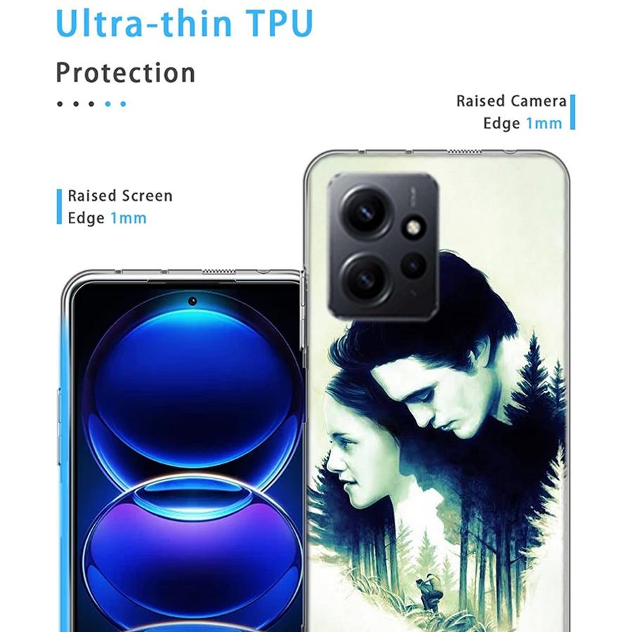 Чехол для телефона Team Edward Jacob Twilight для Redmi Note 14 15 Pro 5G 13 12 Pro Plus 11 11T 11E 11S 10 Pro 10S 9 9S Прозрачный чехол для мобильного телефона