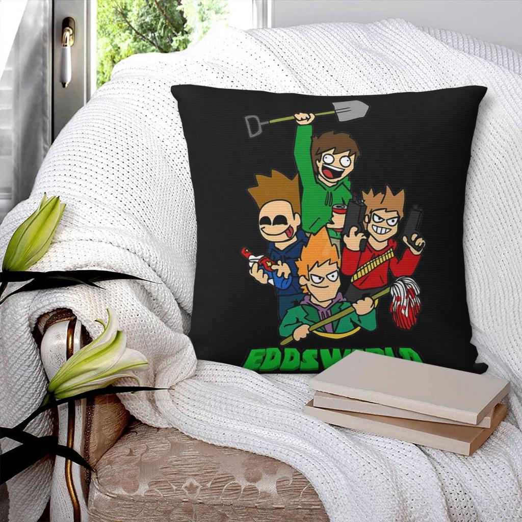 Наволочка Eddsworld Квадратная Наволочка для Подушки Полиэстер Подушка Молния Декоративная Уютная Подушка-Плед для Дома Дивана