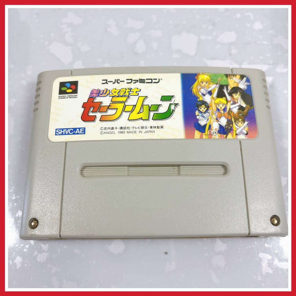 Used Sailor Moon SFC SNES Super Famicom SHVC-AE tested working Nintendo Action Angel NTSC-J Super Nintendo Cartridge